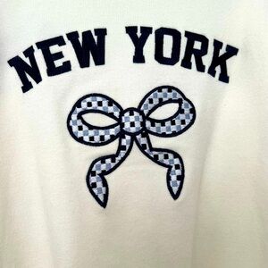 Women's embroidered Cream Cardigan Sweater